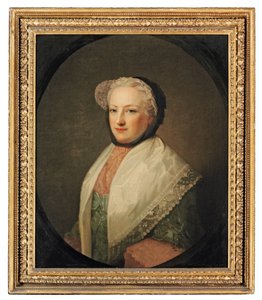 Anne Drelincourt, Lady Primrose (n. 1709-1775) muotokuva (öljy kankaalle) tekijältä Allan (follower of) Ramsay