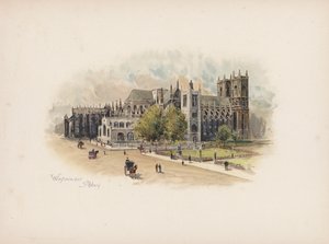 Tuttu Lontoo: Westminster Abbey (värilitra).