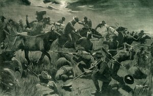 "Uusiseelantilaisten loistava puolustus Holspruitissa, 25. helmikuuta 1902", 1902. tekijältä Allan Stewart