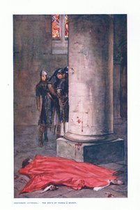Canterburyn katedraali: Thomas A Beckettin kuolema, kuvitus teoksesta Children