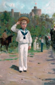 Edward, Walesin prinssi, tervehtii värejä, 1902