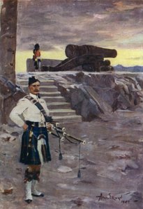 Mons Meg (väri litho) tekijältä Allan Stewart