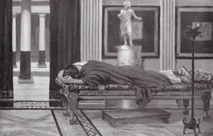 Periklesin suru lapsensa menettämisestä (litografia) tekijältä Allan Stewart