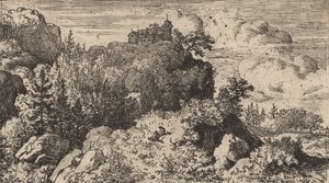 Firs in the Defile, luultavasti n. 16451656. tekijältä Allart van Everdingen