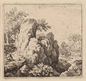 Roca Gran, probablement c. 16451656. finlandès tekijältä Allart van Everdingen