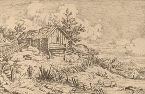 Man near Entry of a Ruinous Hedge, probably c. 16451656.  tekijältä Allart van Everdingen