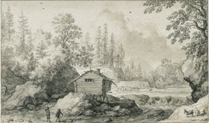 Pohjoinen maisema tekijältä Allart van Everdingen