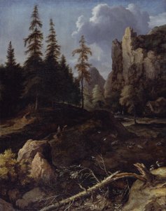 Norjalainen vuoristomaisema tekijältä Allart van Everdingen