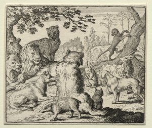 Reynard the Fox: Lion Orders Etsi Reynardia tekijältä Allart van Everdingen