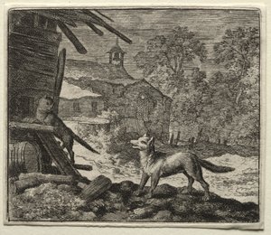 Reynard the Fox: Reynard pettää kissan tekijältä Allart van Everdingen