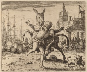Aasi ja koira, luultavasti c. 16451656. tekijältä Allart van Everdingen