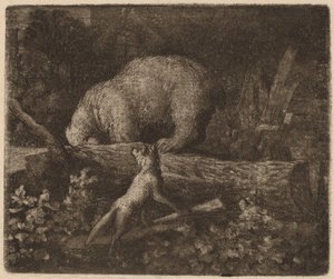 The Bear Trapped, luultavasti n. 16451656. tekijältä Allart van Everdingen