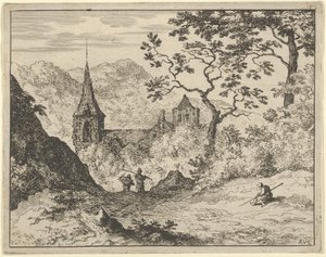 The Church in the Valley, 1600-luku. tekijältä Allart van Everdingen