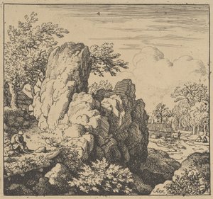 Suuri kallio, 1600-luvun puoliväli, 1600-luvun puoliväli. tekijältä Allart van Everdingen