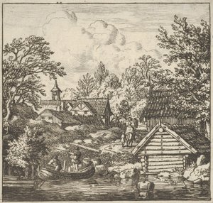 Proomun purku, 1600-luku. tekijältä Allart van Everdingen