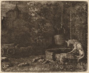 Susi ja kaivo, luultavasti c. 16451656. tekijältä Allart van Everdingen