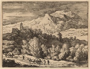 Kaksi kärryä, luultavasti c. 16451656. tekijältä Allart van Everdingen
