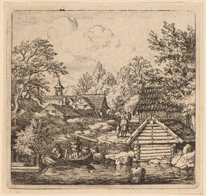 Proomun purkaminen, luultavasti c. 16451656. tekijältä Allart van Everdingen