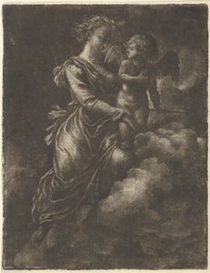 Venus ja Amor, 1600-luku. tekijältä Allart van Everdingen