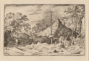 Pyörä Hay Barnin alla, luultavasti n. 16451656. tekijältä Allart van Everdingen