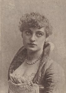 Charlotte Tittell, näyttelijäsarjasta N67, joka mainostaa Virginia Brights Cigarettia..., n. 1888. tekijältä Allen and Ginter