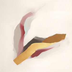 Moderni, virtaava kultainen abstrakti tekijältä Alma