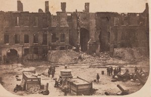 Fort Sumterin evakuointi, huhtikuu 1861, huhtikuu 1861. tekijältä Alma A. Pelot.