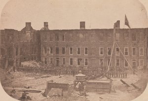 Fort Sumterin evakuointi, huhtikuu 1861, huhtikuu 1861. tekijältä Alma A. Pelot.