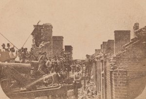 Fort Sumterin evakuointi, huhtikuu 1861, huhtikuu 1861. tekijältä Alma A. Pelot.