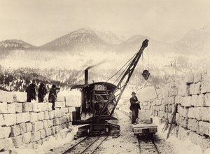 Worcheiner-tunnelien rakentaminen aloitettiin vuonna 1897. kuva 1905 (kuva) tekijältä Alois Beer