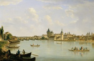 Näkymä Prahaan Vltava-sillalla (Kaarlen silta)