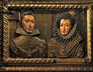 Philip II:n muotokuva, reliefi tekijältä Alonso de Mena