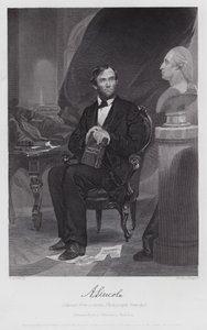 Abraham Lincoln (kaiverrus) tekijältä Alonzo (after) Chappel