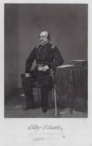 Benjamin F Butler (kaiverrus) tekijältä Alonzo (after) Chappel