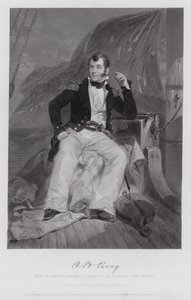 Oliver Hazard Perry (kaiverrus) tekijältä Alonzo (after) Chappel