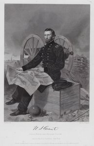 Ulysses S Grant (kaiverrus) tekijältä Alonzo (after) Chappel