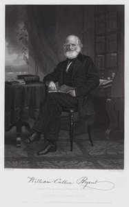 William Cullen Bryant (kaiverrus) tekijältä Alonzo (after) Chappel