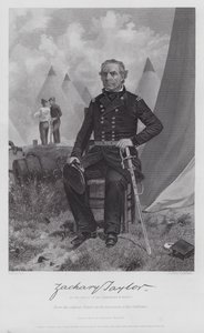 Zachary Taylor (kaiverrus) tekijältä Alonzo (after) Chappel