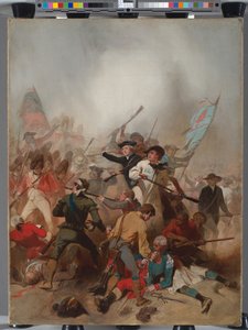 Bunker Hillin taistelu, 17. kesäkuuta 1775, 1859 tekijältä Alonzo Chappel