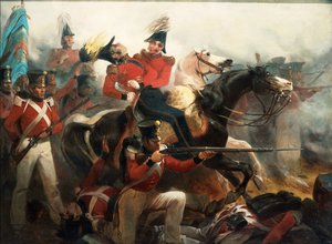 Kenraali Rossin kuolema Baltimoren taistelussa 12. syyskuuta 1814