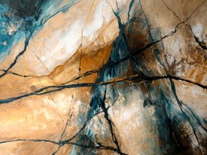 Maallinen sininen kivi – abstrakti