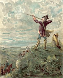 Paroni Münchausenin seikkailut (chromolitho) tekijältä Alphonse Adolphe Bichard