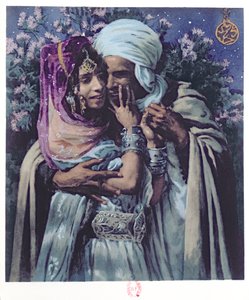 Slave to Love (väri litho) tekijältä Alphonse Etienne Dinet