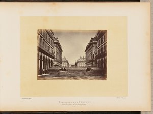 Barricade des Fédérés, place Vendôme ja rue Castiglione.