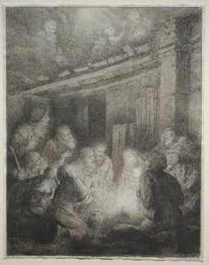 Paimenten palvonta. tekijältä Alphonse Legros