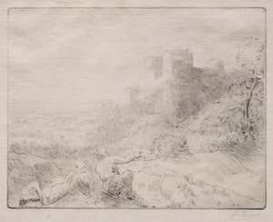 Vanha linna tekijältä Alphonse Legros