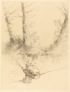 Kalastaja (onkija) tekijältä Alphonse Legros