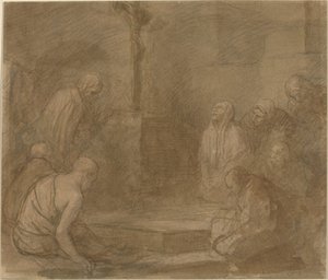 Ristin juurella. tekijältä Alphonse Legros