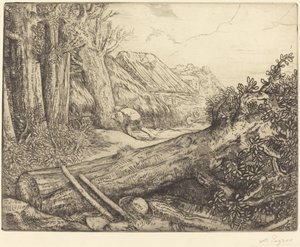 Puunhakkuiden kodissa Chez les bucherons. tekijältä Alphonse Legros