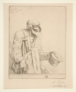 Kerjäläinen kainalosauvoineen tekijältä Alphonse Legros